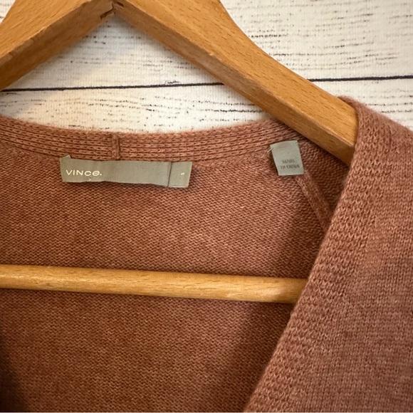 Vince Vince V Neck Cashmere Wool Sweater Dress - Picture 6 of 14